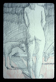 Union, graphite drawing on paper
