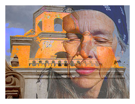 Mission and Judy, color photograph